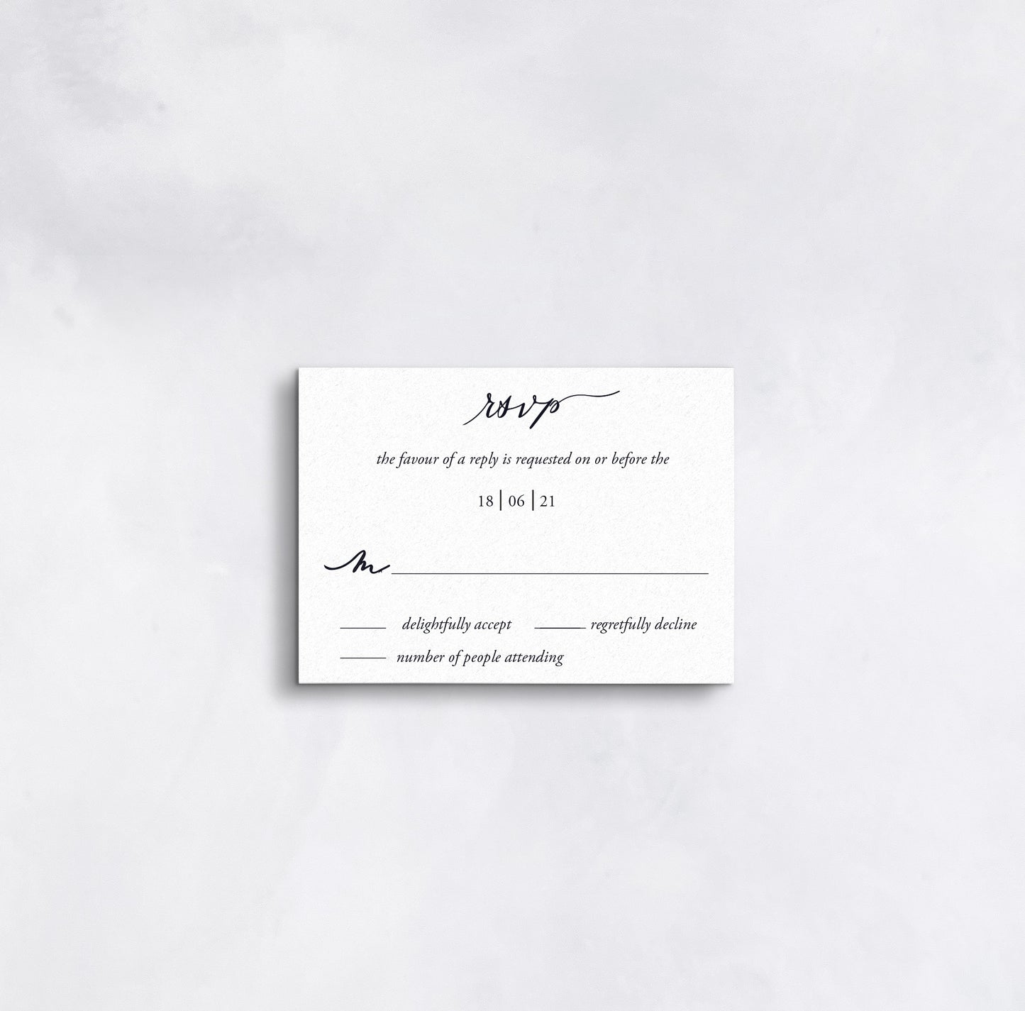 Amanda Classic - RSVP Card