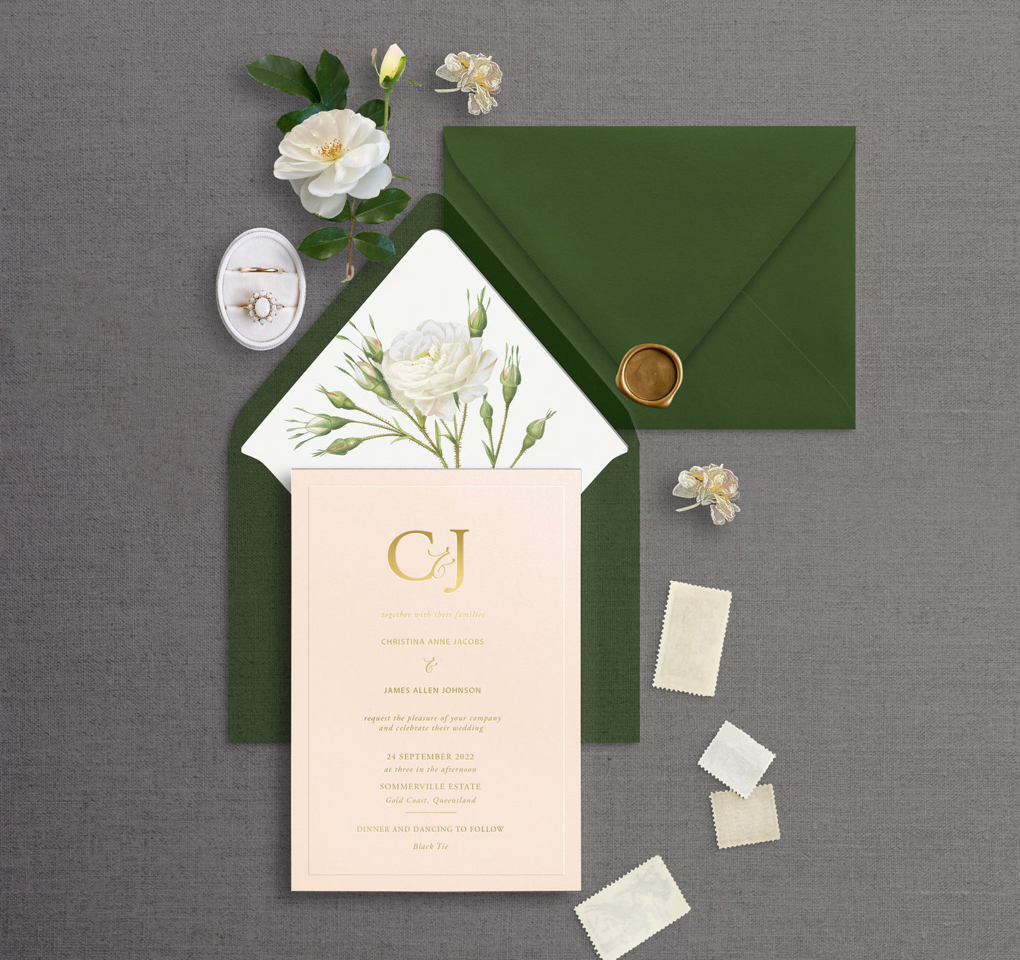 Christina Luxe - Wedding Invitation