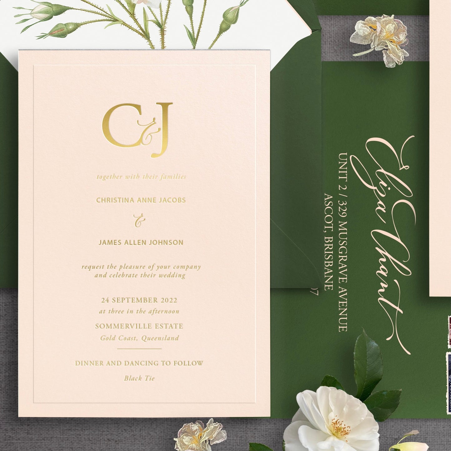 Christina Luxe - Wedding Invitation